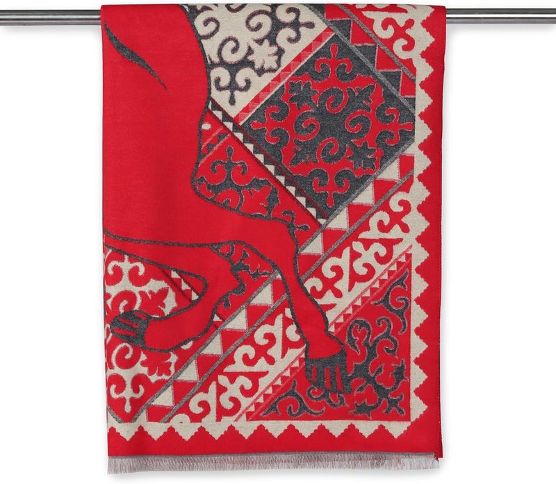 EXTREE Scarfs for Women Pashmina Silky Shawl Wrap for Evening Dressing Blanket Open Front Poncho Cape - Image 3